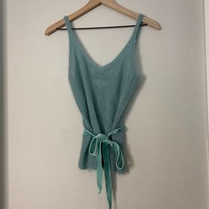 Banana Republic Partial Mohair Tank with Bow Detail
